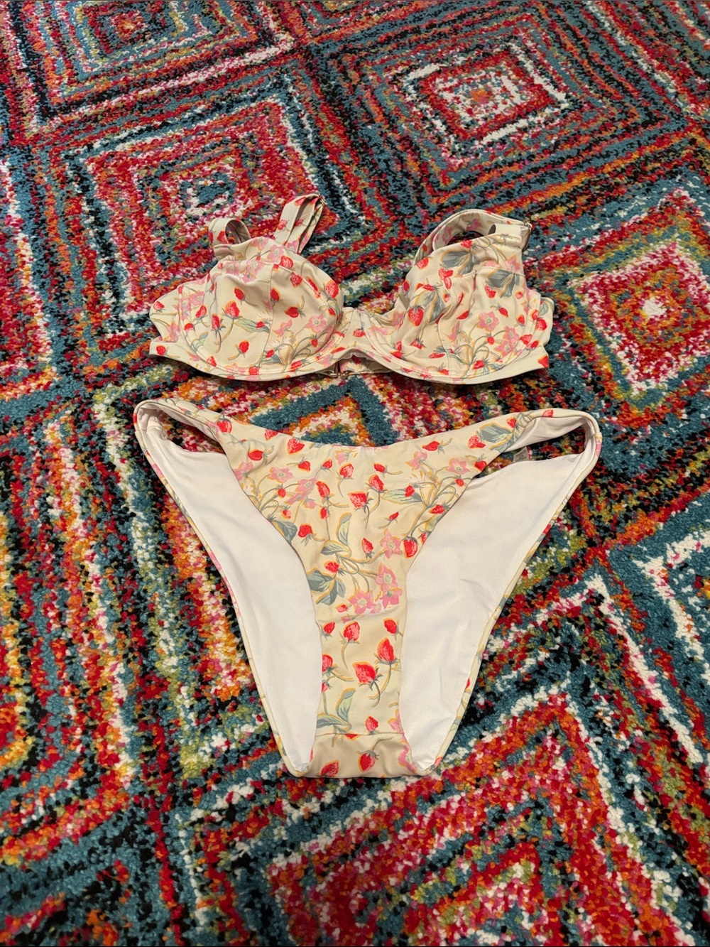 Victoria's Secret Floral Underwire Bikini Set